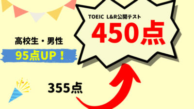 【90点UP】355点 → 450点　R・S様（高校3年生・男性）